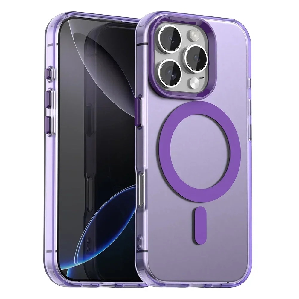 Калъф за iPhone 16 Pro Max - Techsuit CandyCase MagSafe - Лилав