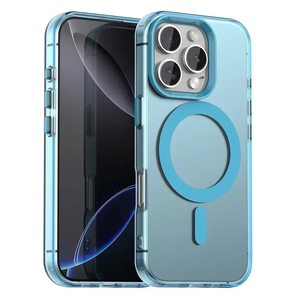 Калъф за iPhone 16 Pro - Techsuit CandyCase MagSafe - Син