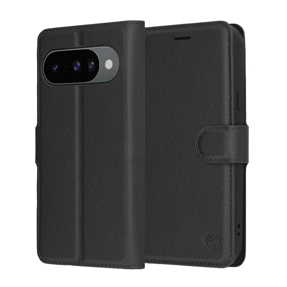 Калъф за Google Pixel 10/10 Pro - Techsuit Leather Folio - Черен