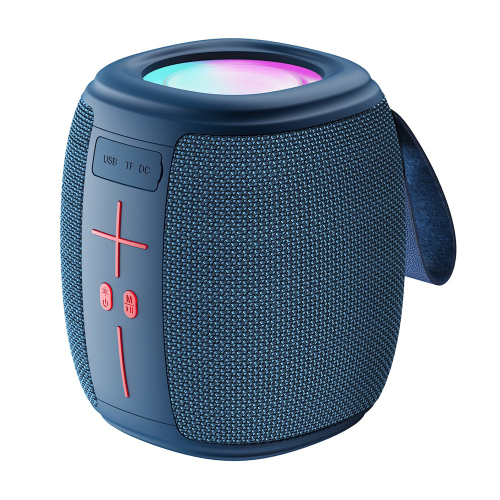 Безжичен високоговорител с RGB светлини, Bluetooth 5.1, TF, USB, DC5V, 1200mAh, 5W - Yesido (YSW14) - Син