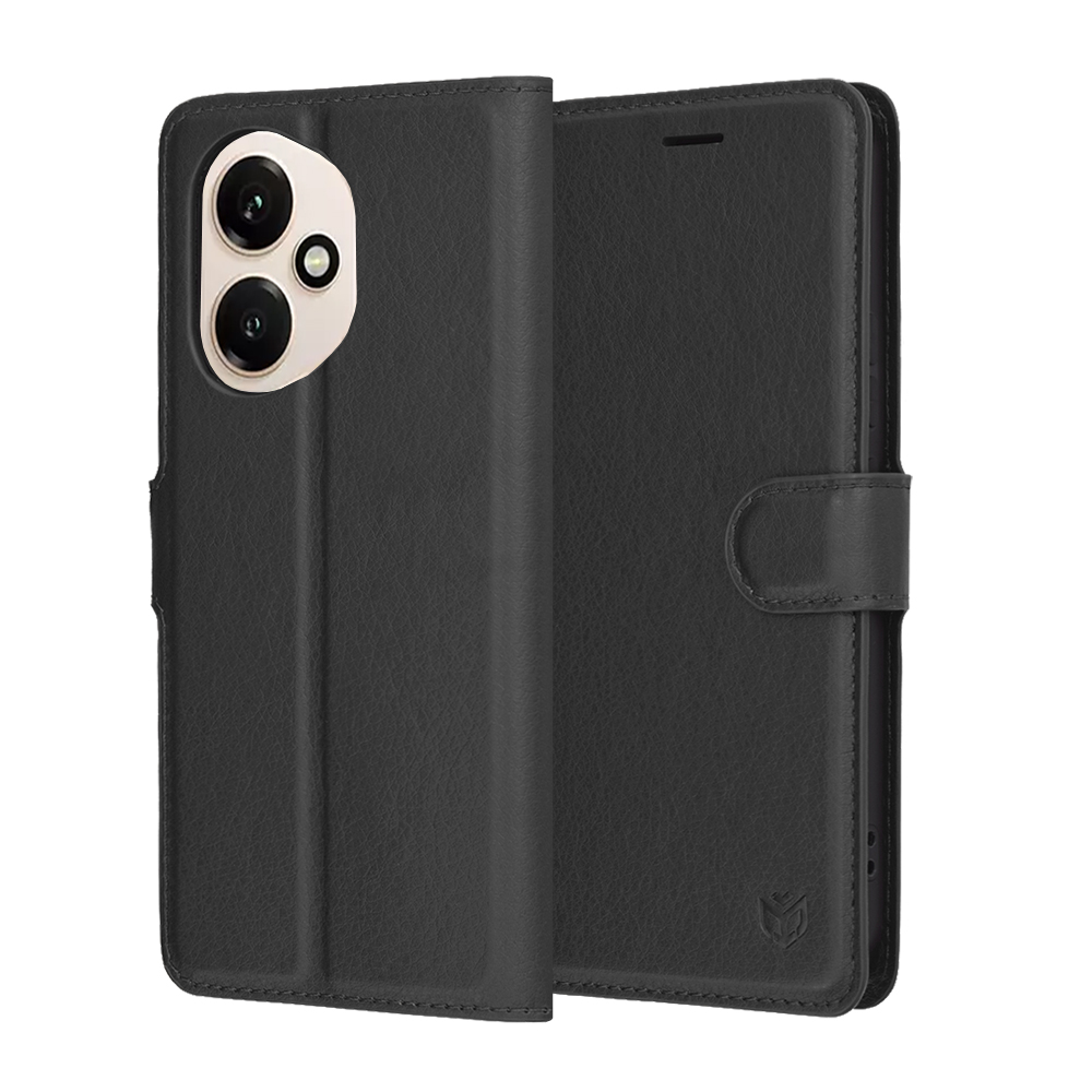 Калъф за Honor 400 - Techsuit Leather Folio - Черен