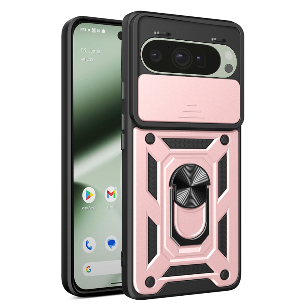 Калъф за Google Pixel 10/10 Pro - Techsuit CamShield Series - Розово злато