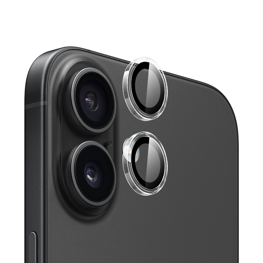 Калъф за iPhone 16 / iPhone 16 Plus - Blueo Original Metal Frame Lens Protector - Прозрачен