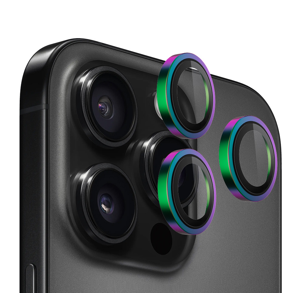 Калъф за iPhone 16 Pro / iPhone 16 Pro Max - Blueo оригинален протектор за обектив с метална рамка - цветен