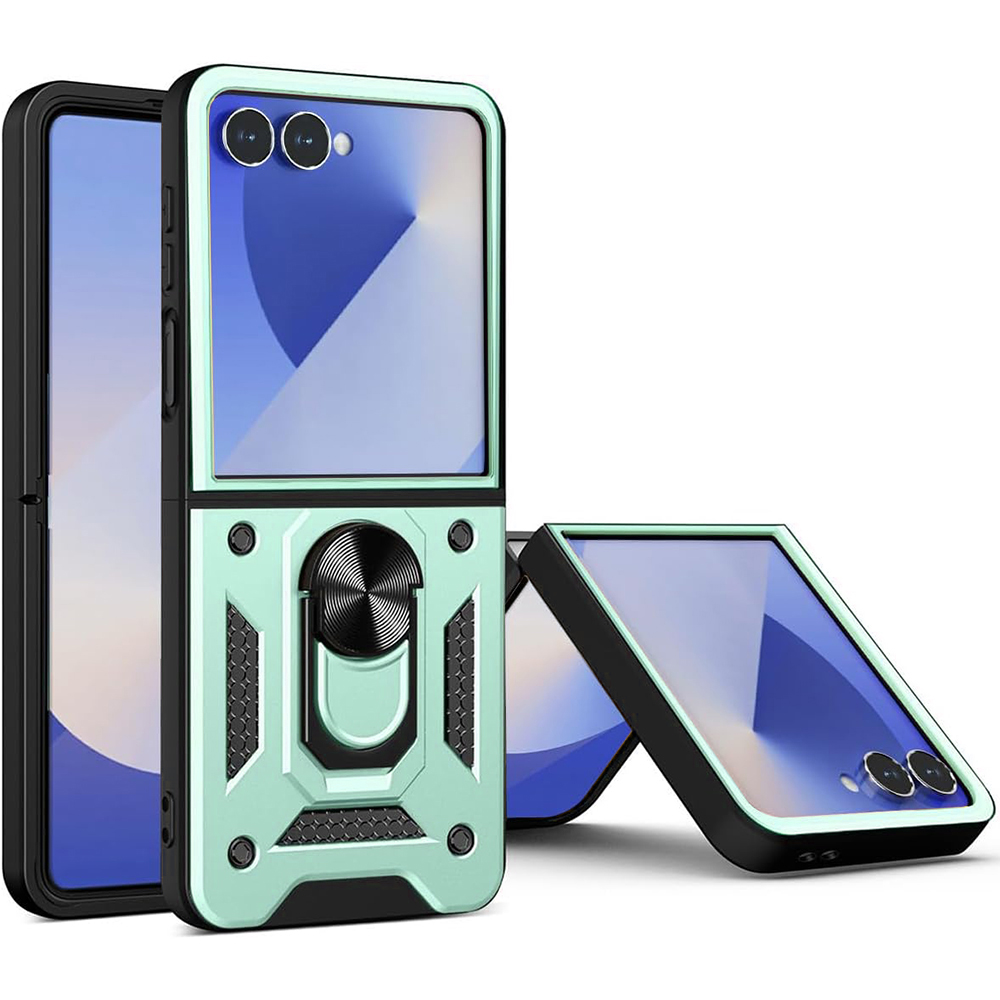Калъф за Samsung Galaxy Z Flip7 - Techsuit CamShield Series - Зелен