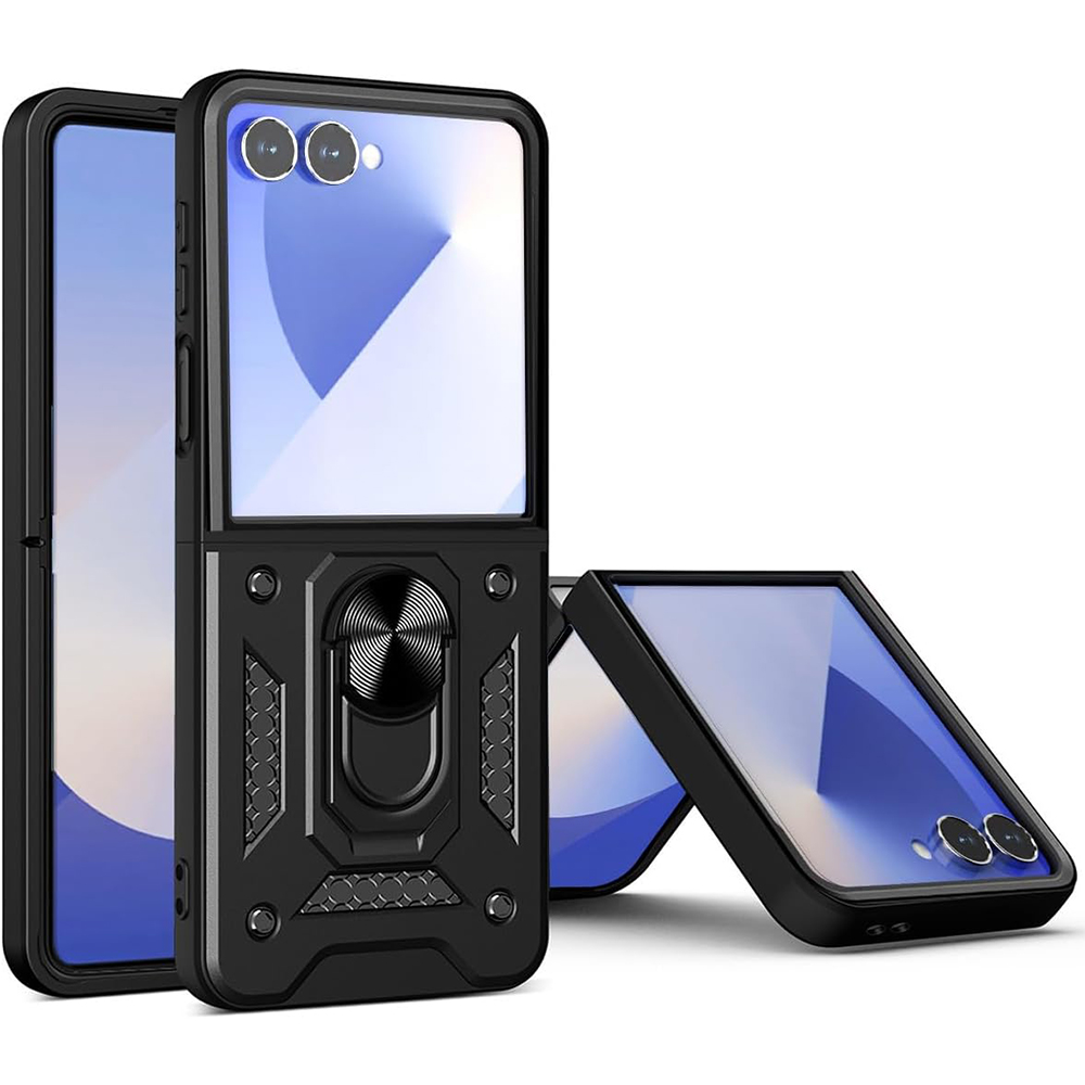 Калъф за Samsung Galaxy Z Flip7 - Techsuit CamShield Series - Черен