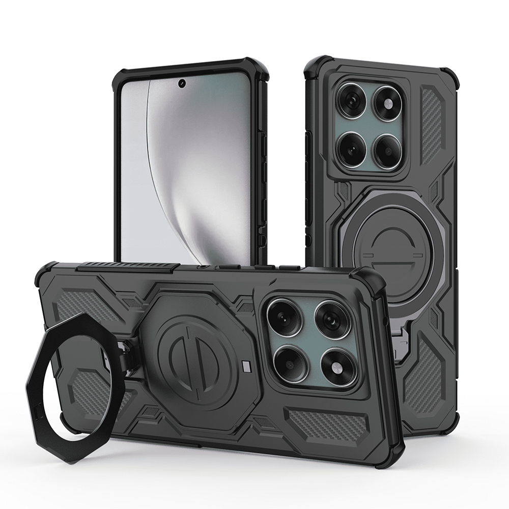 Калъф за Motorola Edge 60 / Edge 60 Fusion - Techsuit Carbon Shield PRO - Черен