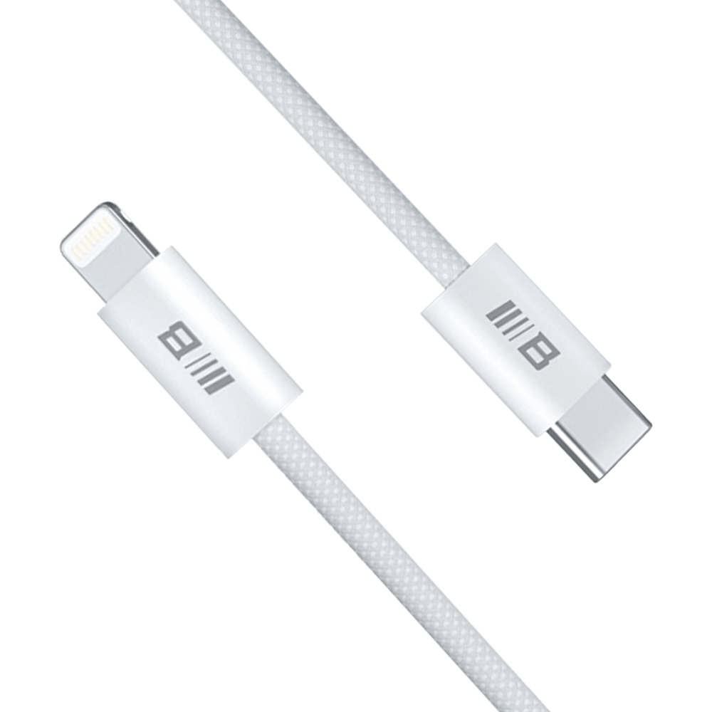 Кабел за зареждане Type-C към Lightning, бързо зареждане, 1,2 м - Blueo - Бял