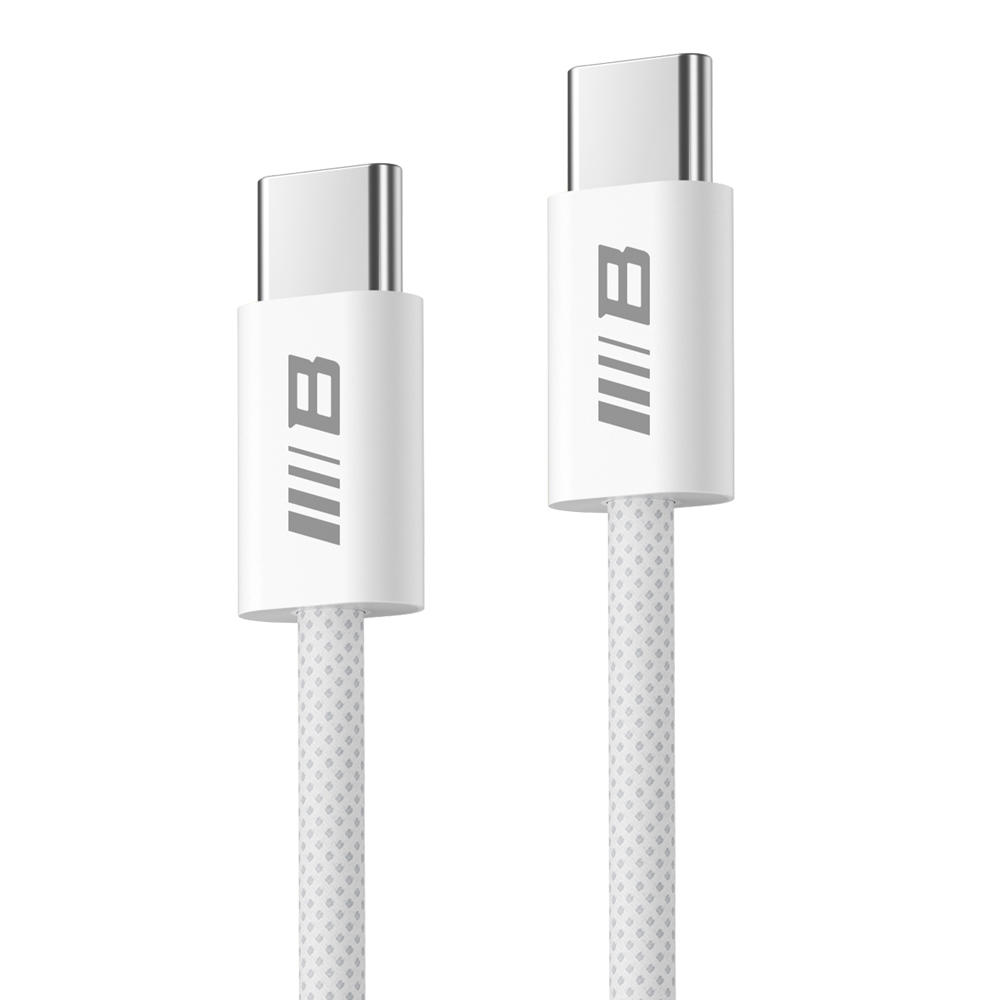 Кабел за зареждане от Type-C към Type-C, бързо зареждане, 2 м - Blueo - Бял