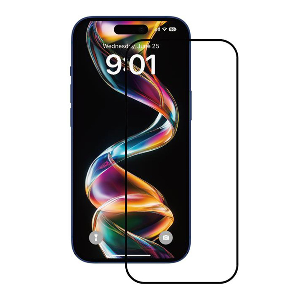 Калъф за iPhone 16 Pro Max - ANANK 2.5D 1X Reinforced Screen Protector - Черен