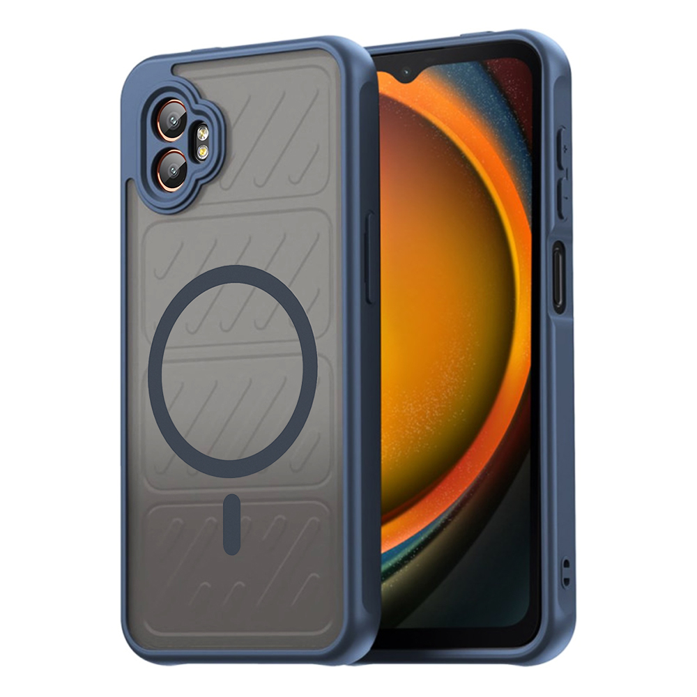 Калъф за Samsung Galaxy Galaxy Xcover7 Pro - Techsuit HaloFrost II MagSafe - Тъмносин Син