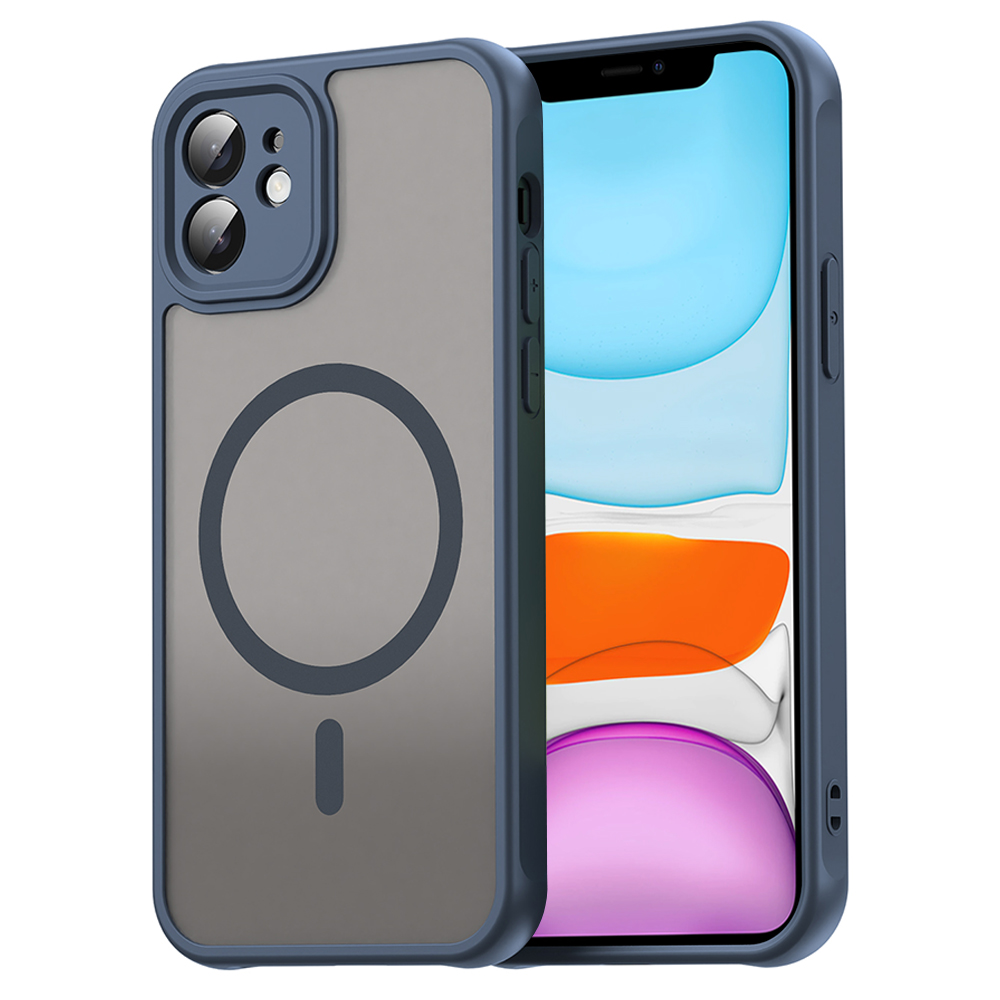 Калъф за iPhone 11 - Techsuit HaloFrost II MagSafe - Тъмносин Син