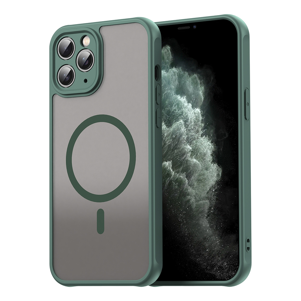 Калъф за iPhone 11 Pro Max - Techsuit HaloFrost II MagSafe - Зелен