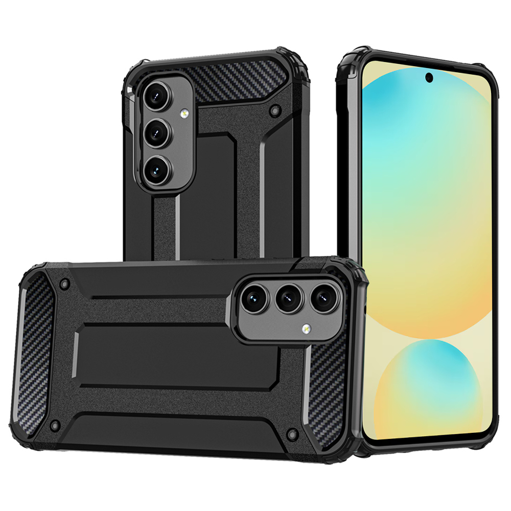 Калъф за Samsung Galaxy S24 FE - Techsuit Hybrid Armor - Черен