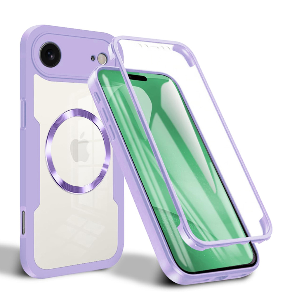 Калъф за iPhone 17 Air + калъф - Techsuit ColorVerse 360 MagSafe MagSafe Series - Лилав