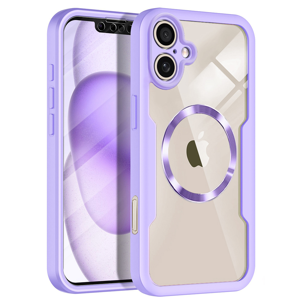 Калъф за iPhone 17 + калъф - Techsuit ColorVerse 360 MagSafe MagSafe Series - Лилав