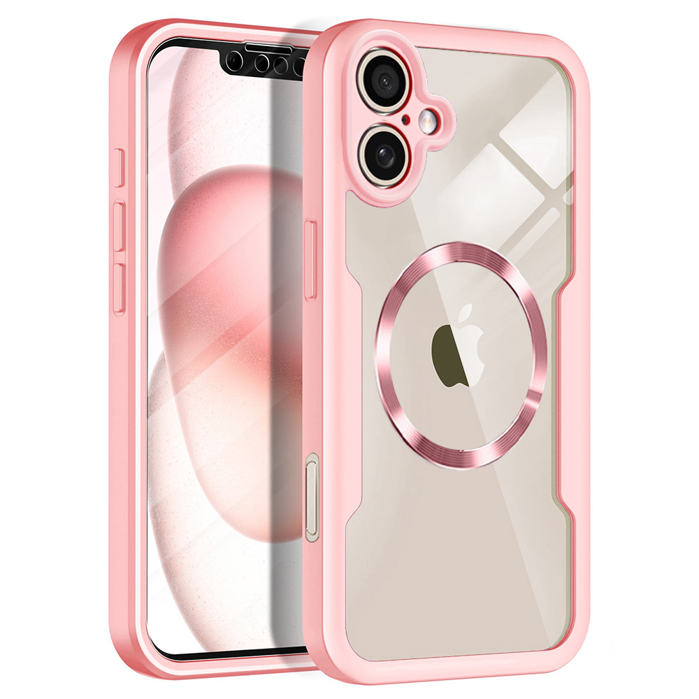 Калъф за iPhone 17 + калъф - Techsuit ColorVerse 360 MagSafe MagSafe Series - Розов
