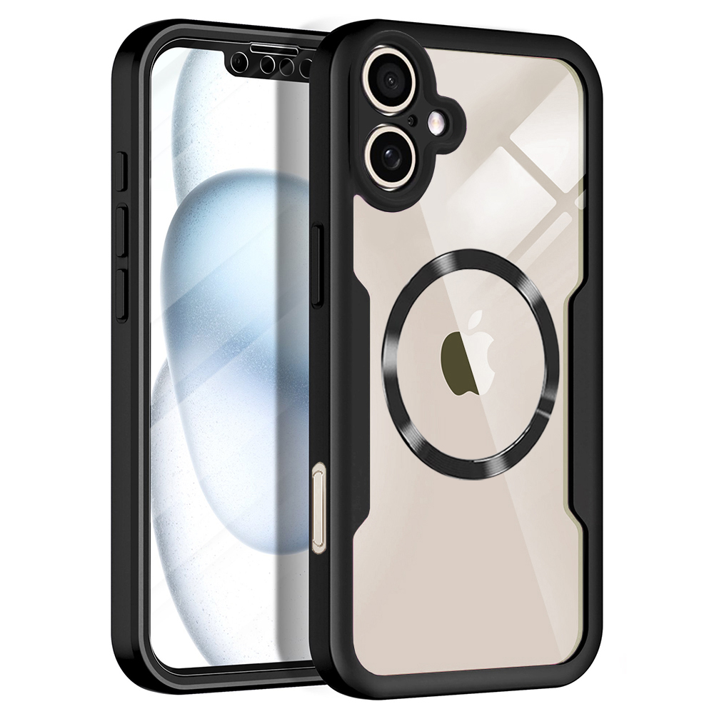 Калъф за iPhone 17 + калъф - Techsuit ColorVerse 360 MagSafe MagSafe Series - Черен