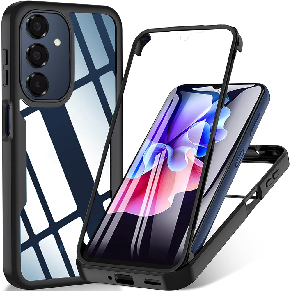 Калъф за Samsung Galaxy A16 4G / A16 5G / A17 5G / A17 4G + калъф - Techsuit ColorVerse 360 Series - Черен