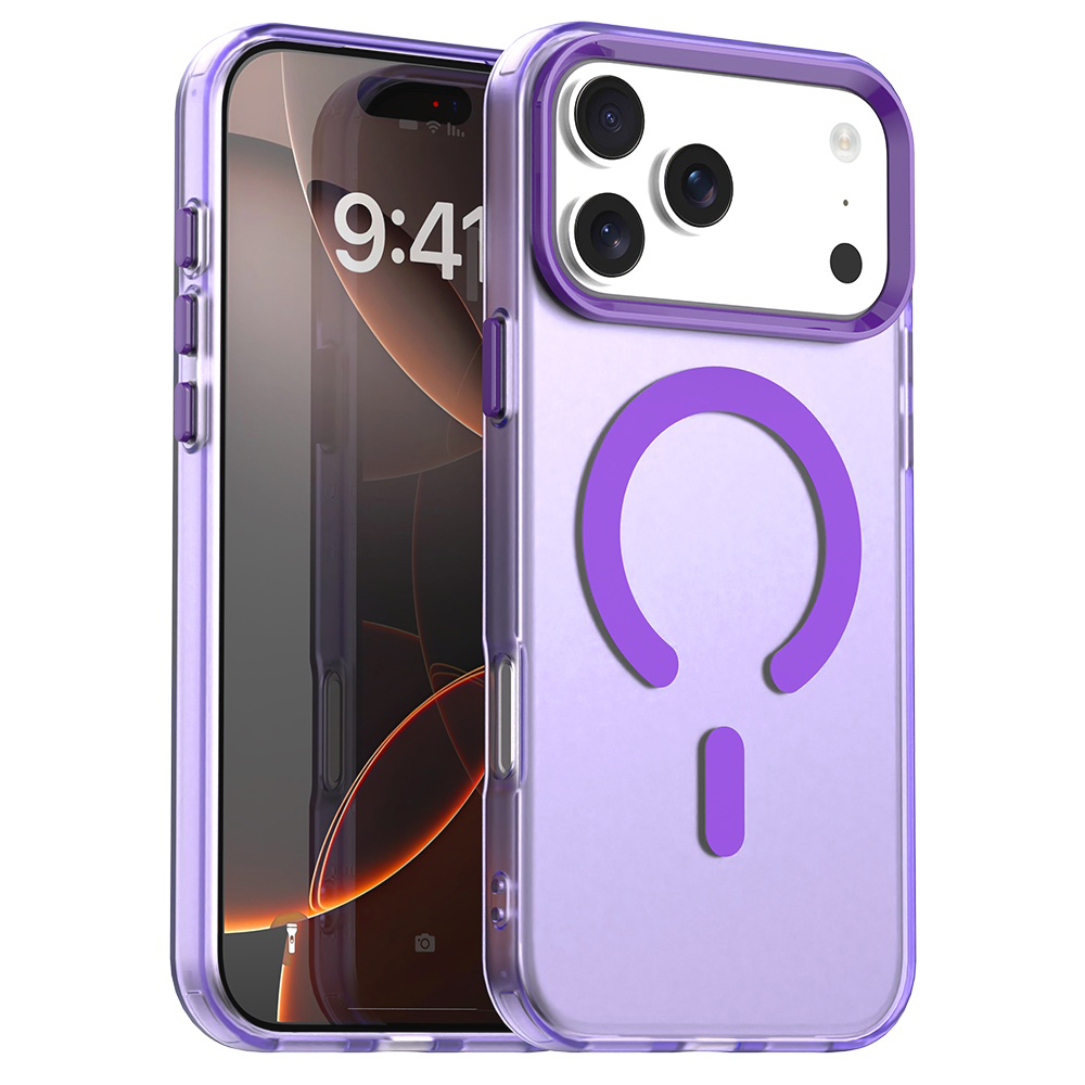 Калъф за iPhone 17 Pro - Techsuit CandyCase MagSafe - Лилав