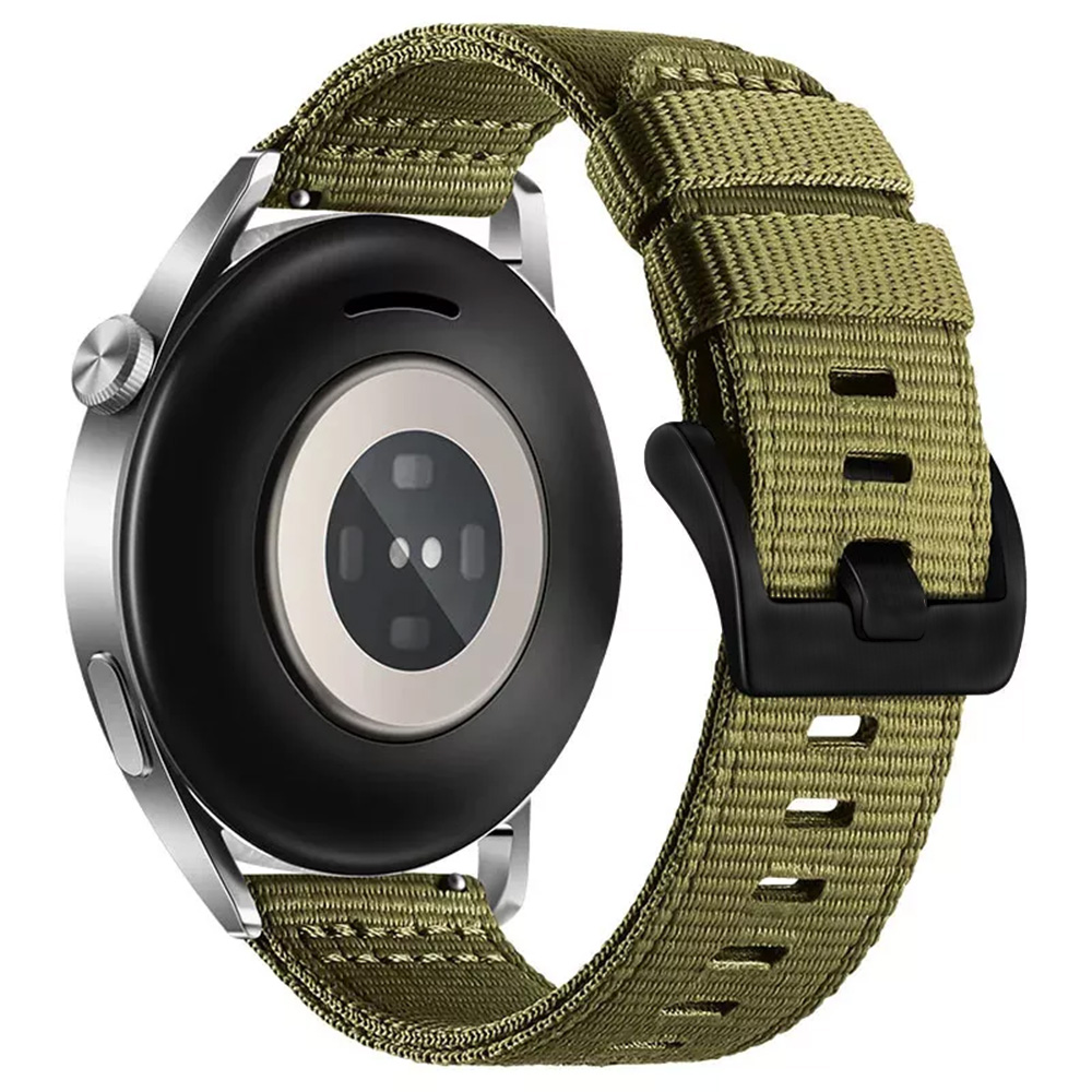 Каишка за часовник за Samsung Galaxy Watch (46mm)/Watch 3/Gear S3, Huawei Watch GT/GT 2/GT 3 (46mm) - Techsuit Каишка за часовник 22mm (W070) - Зелен Dew