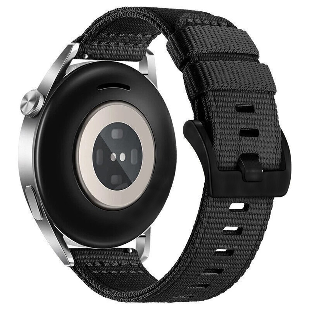 Каишка за Samsung Galaxy Watch 4/5/Active 2, Huawei Watch GT 3 (42mm)/GT 3 Pro (43mm) - Techsuit Watchband 20mm (W070) - Obsidian Черен