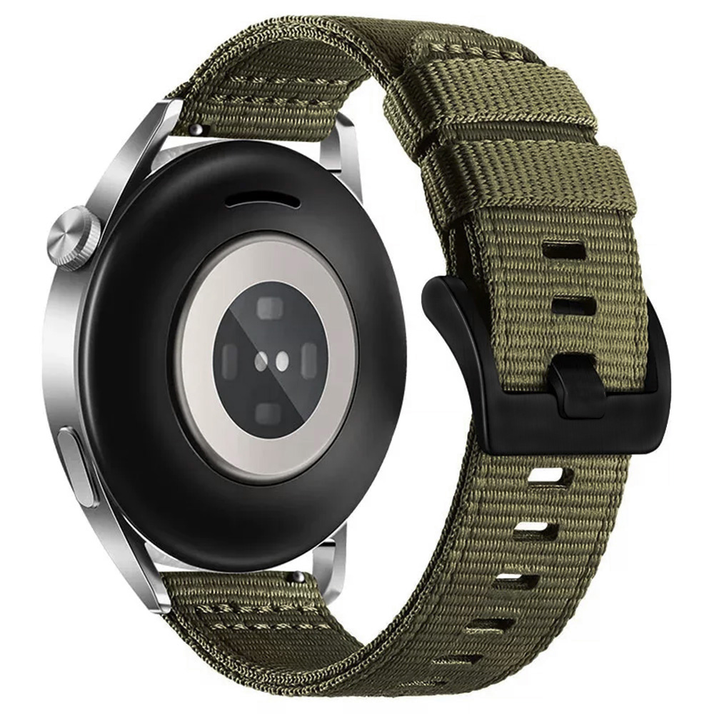 Каишка за часовник за Samsung Galaxy Watch 4/5/Active 2, Huawei Watch GT 3 (42mm)/GT 3 Pro (43mm) - Techsuit Каишка за часовник 20mm (W070) - Camo Зелен