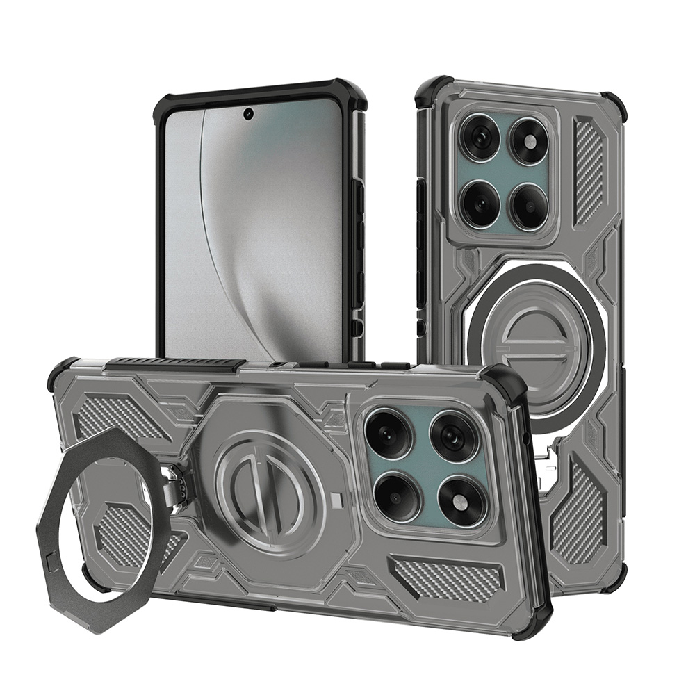 Калъф за Motorola Edge 60 Pro - Techsuit Carbon Shield PRO - Smoke Черен