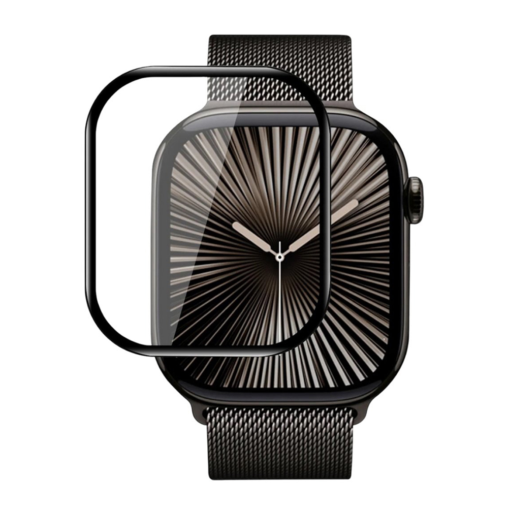Apple Watch 10 46mm / Watch 11 46mm Apple Watch 10 46mm с апликатор - Blueo High Molecule Screen Protector - Черен