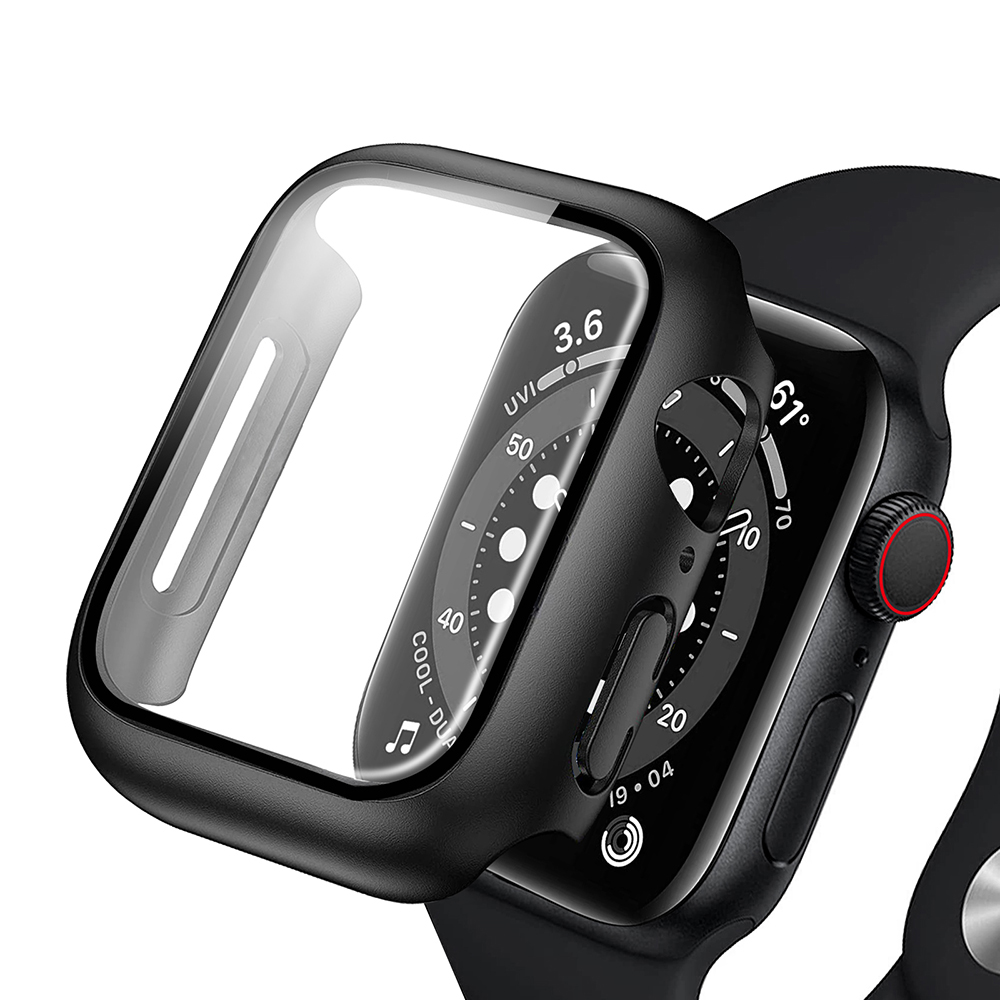 Калъф за Apple Watch 7 41mm + Капак - ANANK Screen Guard - Черен