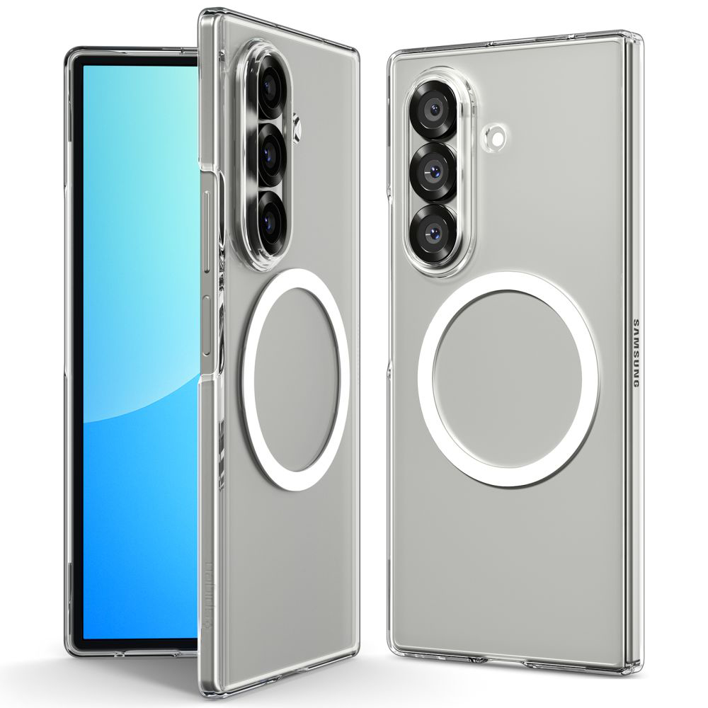 Калъф за Samsung Galaxy Z Fold7 - Spigen Air Skin MagSafe (ACS09545) - Crystal Прозрачен / Бял