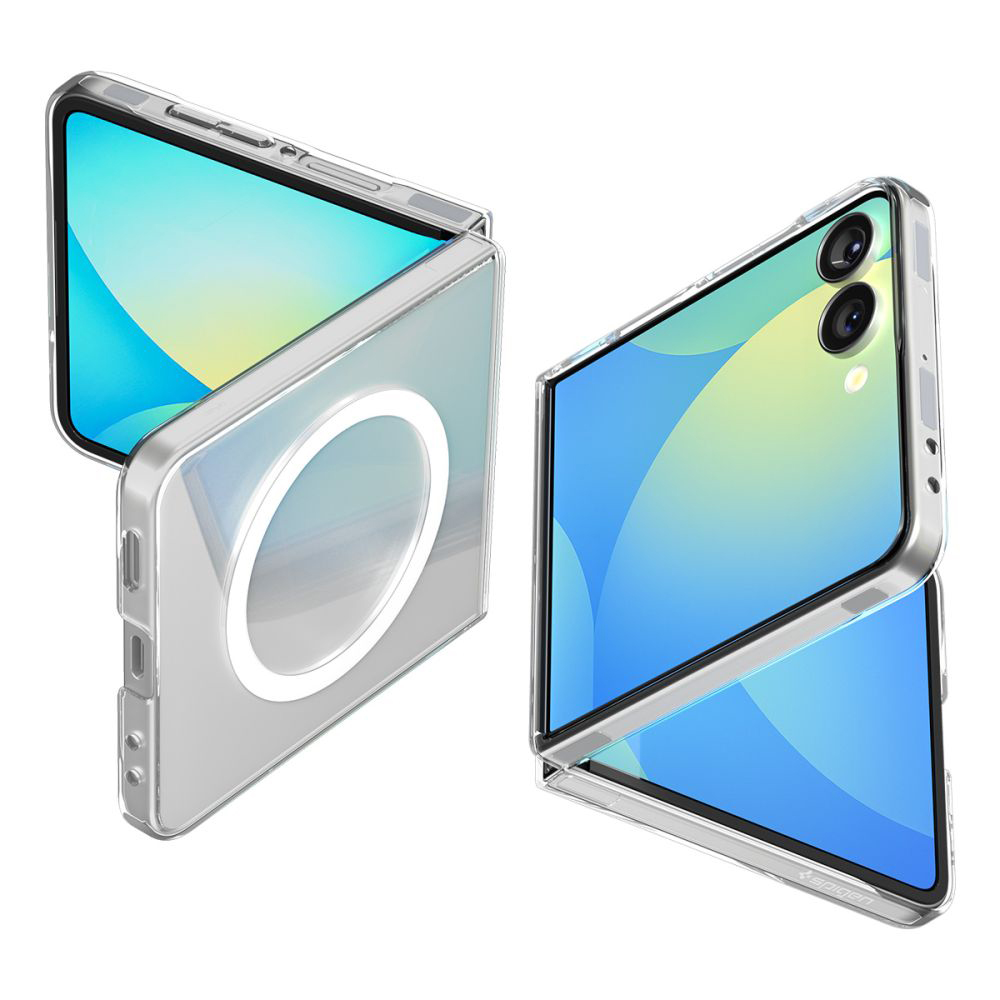 Калъф за Samsung Galaxy Z Flip7 - Spigen Air Skin MagSafe (ACS09556) - Crystal Прозрачен / Бял