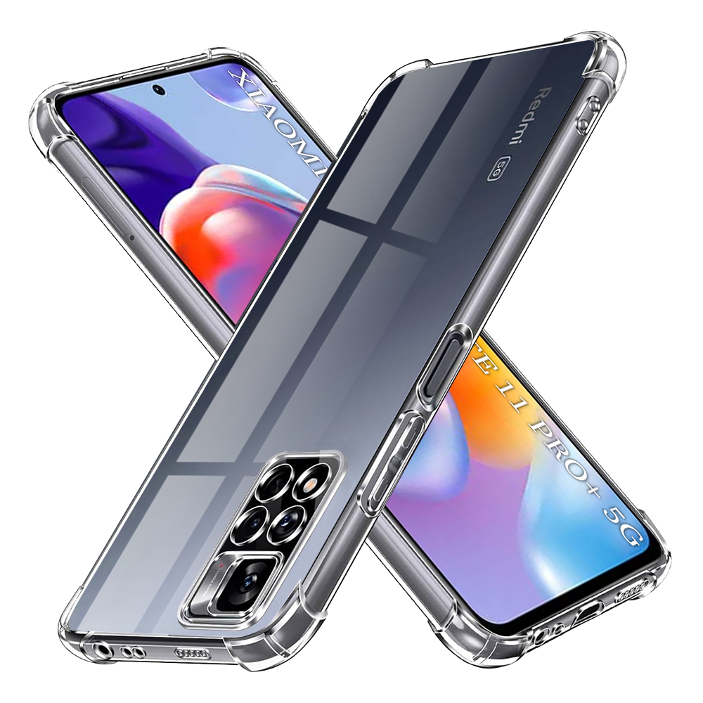 Калъф за Xiaomi Redmi Note 11 Pro+ 5G - Techsuit Shockproof Прозрачен Silicone - Прозрачен