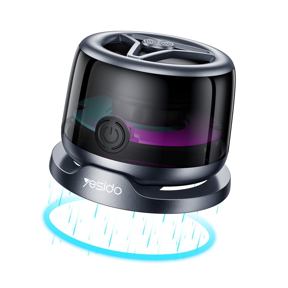 Мини високоговорител с магнит, околна светлина, 400mAh, 3W, Bluetooth 5.3 - Yesido (YSW32) - Черен