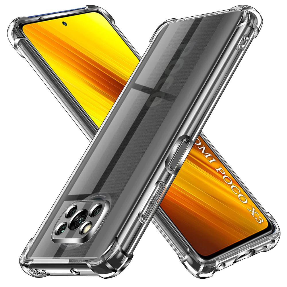 Калъф за Xiaomi Poco X3 / Poco X3 NFC / Poco X3 Pro - Techsuit Shockproof Прозрачен Silicone - Прозрачен