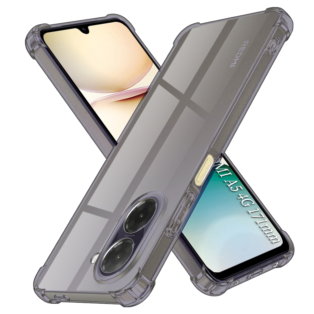Калъф за Xiaomi Redmi A5 4G (стандартен) - Techsuit Shockproof Прозрачен Silicone - Smoke Черен
