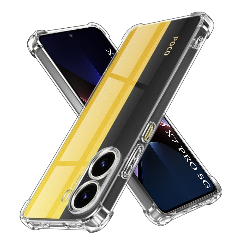 Калъф за Xiaomi Poco X7 Pro - Techsuit Shockproof Прозрачен Прозрачен Silicone - Прозрачен