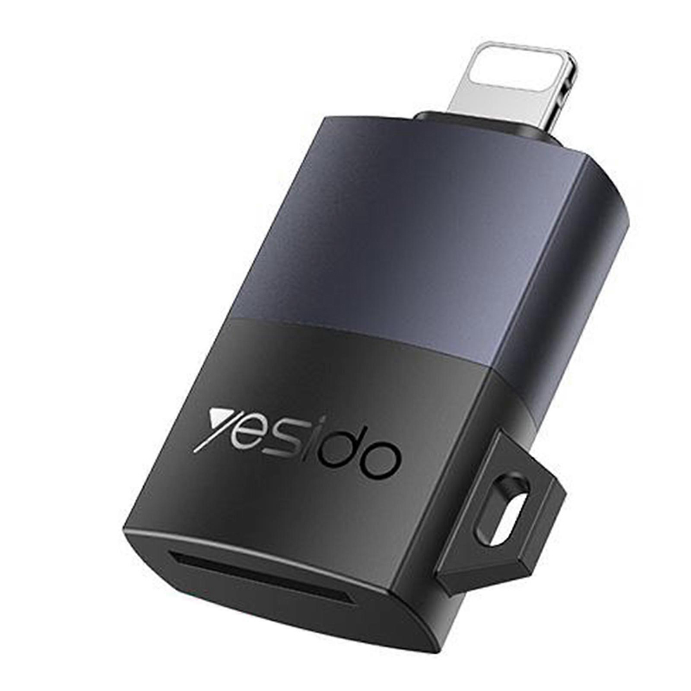 Lightning към TF адаптер, 480Mbps, 4K - Yesido (GS38) - Сив