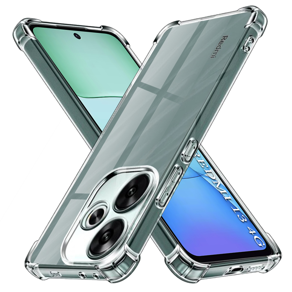 Калъф за Xiaomi Redmi 13 / Poco M6 4G - Techsuit Shockproof Прозрачен Silicone - Прозрачен