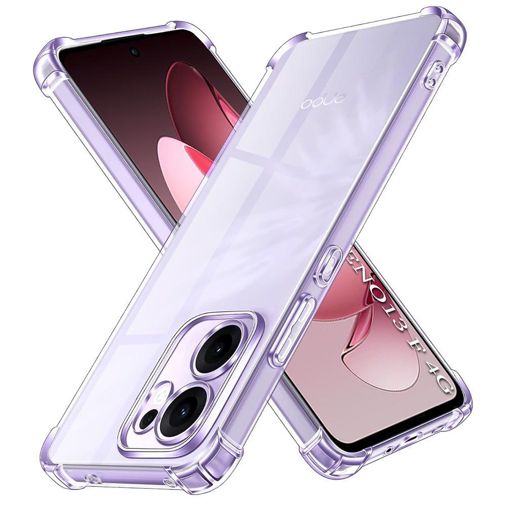 Калъф за Oppo Reno13 F 4G / Reno13 F 5G / Reno13 FS 5G - Techsuit Shockproof Прозрачен Прозрачен Silicone - Прозрачен