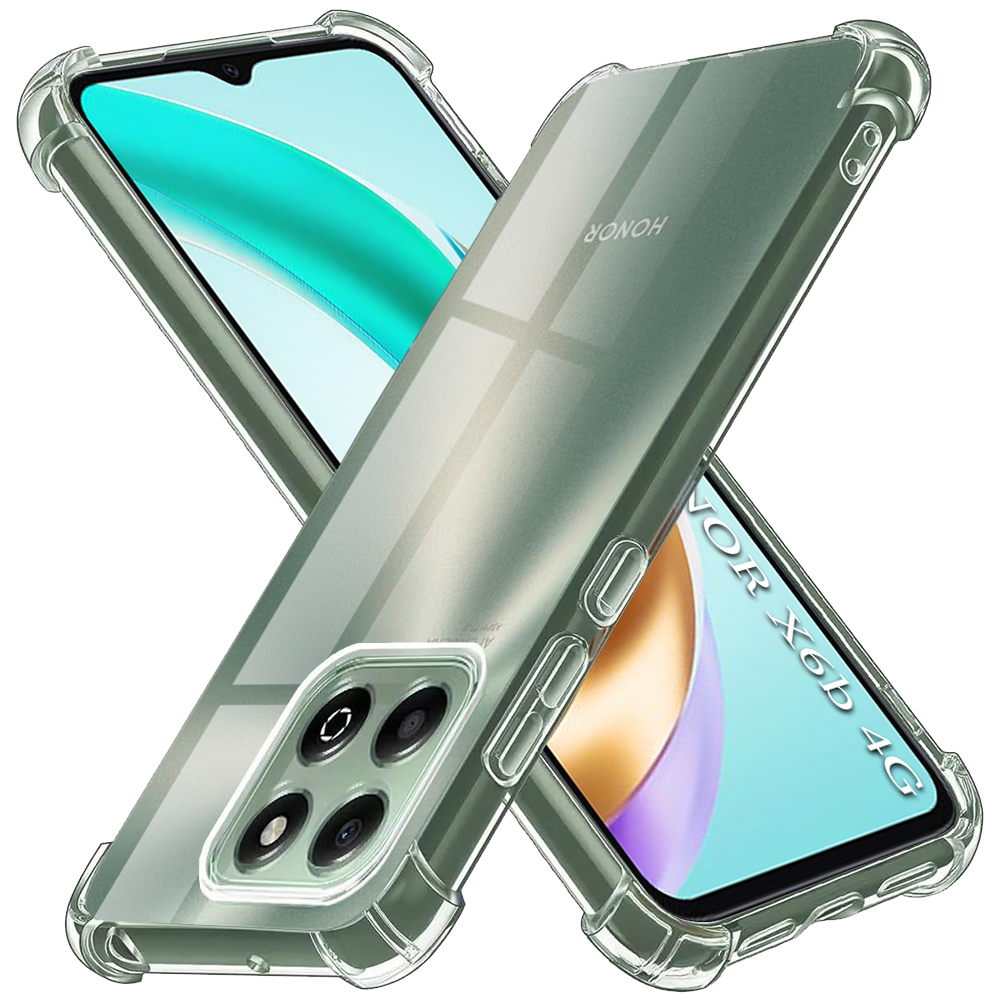 Калъф за Honor X6b - Techsuit Shockproof Прозрачен Прозрачен Silicone - Прозрачен