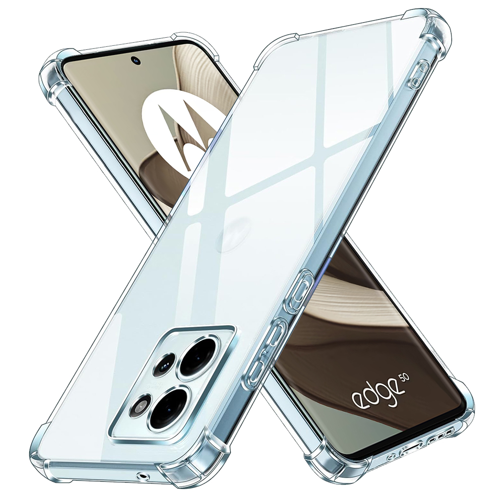 Калъф за Motorola Edge 50 - Techsuit Shockproof Прозрачен Silicone - Прозрачен