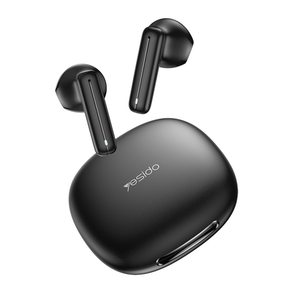 Bluetooth слушалка V5.3, безжична, стерео, половин в ухото, 250mAh - Yesido (TWS25) - черна