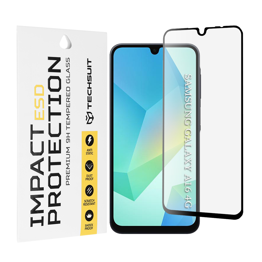 Калъф за Samsung Galaxy A16 4G / A16 5G / A17 4G / A17 5G / M17 / F17 - Techsuit ESD Glass - Черен