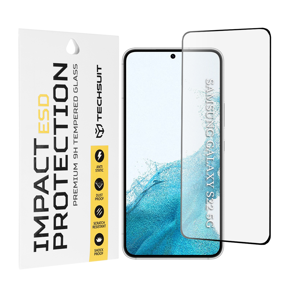 Капак за Samsung Galaxy S22 5G / S23 - Techsuit ESD Glass - Черен