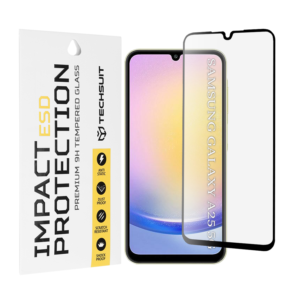 Капак за Samsung Galaxy A25 5G - Techsuit ESD Glass - Черен