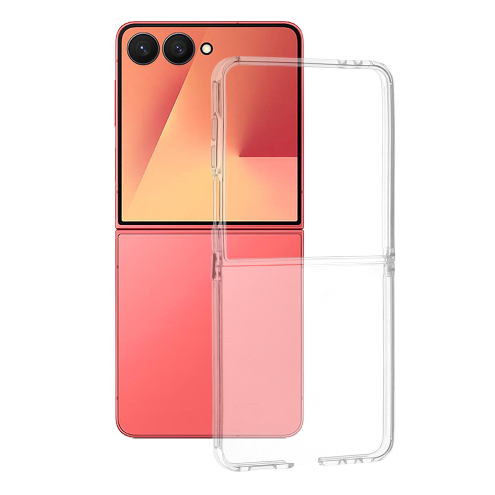 Калъф за Samsung Galaxy Z Flip7 - Techsuit Прозрачен Silicone - Прозрачен