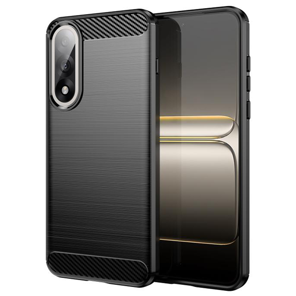 Калъф за OnePlus Nord 5 - Techsuit Carbon Silicone - Черен