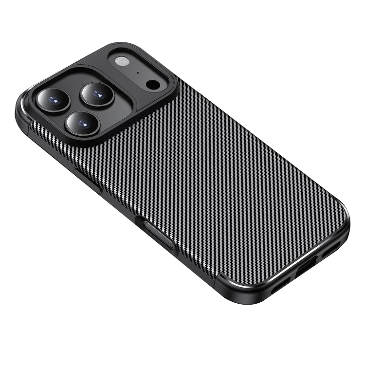 Калъф за iPhone 17 Pro - Techsuit CarbonFiber - Черен