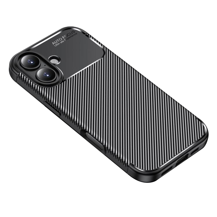 Калъф за iPhone 17 - Techsuit CarbonFiber - Черен